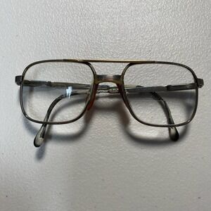 Vintage Luxottica Director KLIXX2 NaturalGep 140mm Italy Eyeglasses FRAMES ONLY